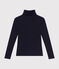 L'ICONIQUE, coltrui voor dames in 2x2-ribstof blauw SMOKING