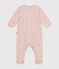 Bodyjama van velours met hartjesprint voor baby's roze SALINE/ ROSEWOOD