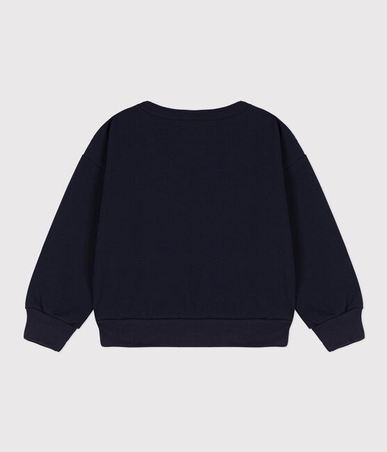 Sweater in molton voor jongens blauw SMOKING