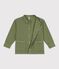 Veste enfant en coton unie vert OLIVINE