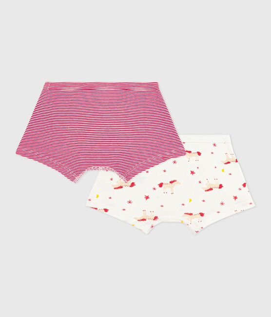 Lot de boxers enfant en coton à ceinture colletée imprimé chevaux variante 1