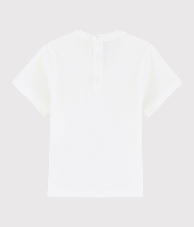 Tee-shirt b&eacute;b&eacute; fille blanc
