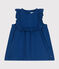 Mouwloos babyjurkje van katoen/lyocell blauw INCOGNITO