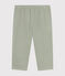 Pantalon en gaze de coton bébé vert HERBIER