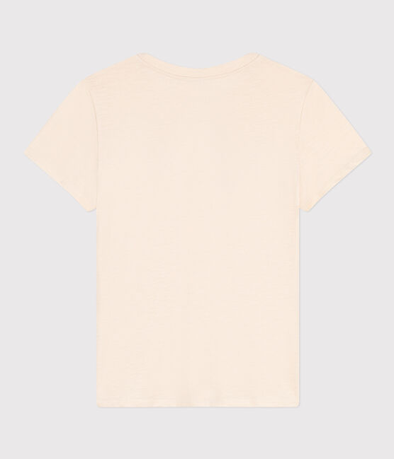 LE DROIT, katoenen T-shirt voor dames met ronde hals ecru AVALANCHE