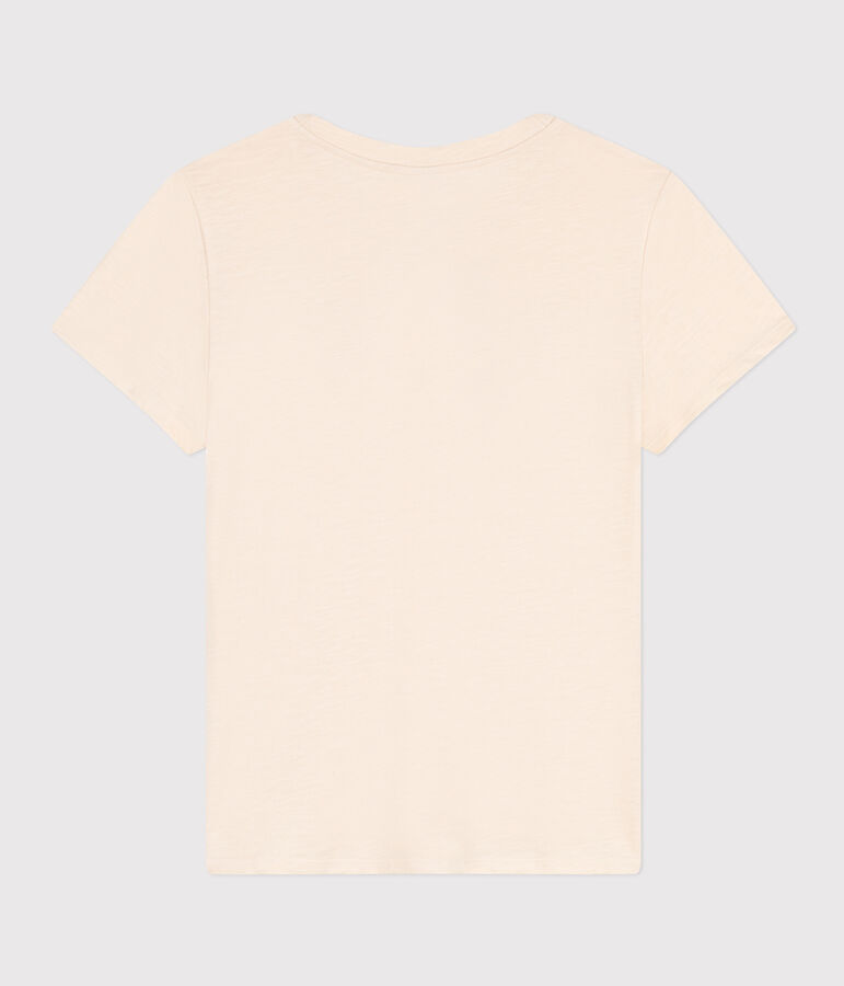 LE DROIT, katoenen T-shirt voor dames met ronde hals ecru AVALANCHE