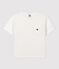 T-shirt voor jongens wit MARSHMALLOW