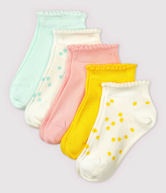 Lot de 5 paires de chaussettes basses enfant fille variante 1