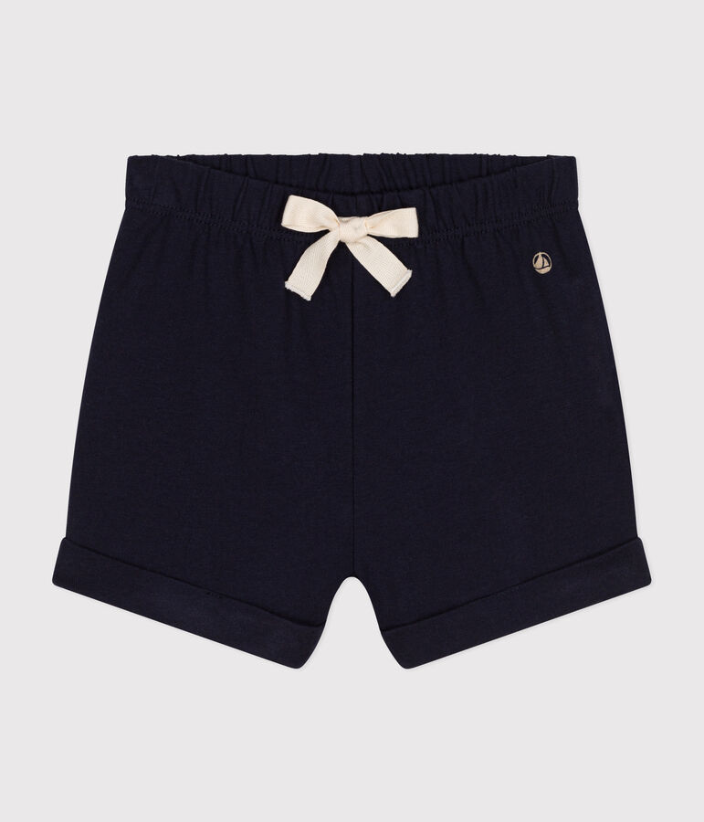 Babyshort van lichte jersey blauw SMOKING