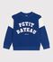 Katoenen sweatshirt voor kinderen blauw CREPUSCULE/ MILK