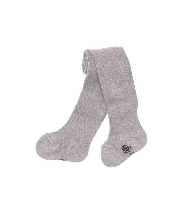 Gem&ecirc;leerde meisjespanty grijs