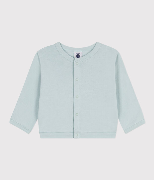 Katoenen babycardigan groen