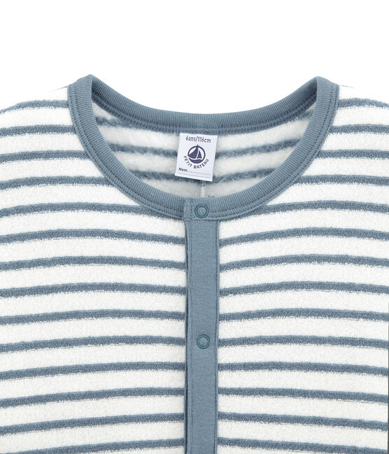 Combinaison loungewear petit garçon blanc MARSHMALLOW/bleu ASTRO