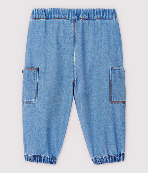 Lichte denim broek voor babyjongens blauw