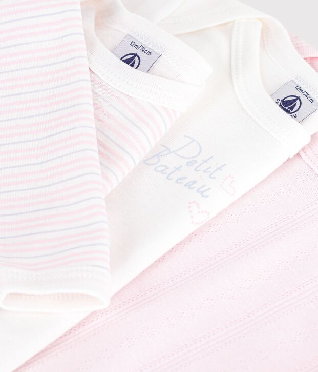 Lot de bodies manches longues en coton multicouleur