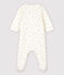 Bodyjama cerises bébé en tubique en coton biologique blanc MARSHMALLOW/blanc MULTICO