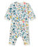 Slaap lekker baby meisje met zijopening. wit MARSHMALLOW/wit MULTICO