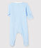 Blauw velours slaappakje met kraag voor babyjongens blauw FRAICHEUR