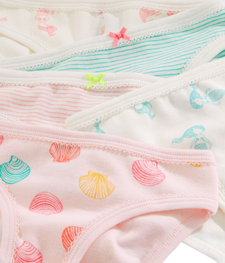 Set van 5 meisjesonderbroeken multicouleur