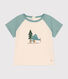 T-shirt van dunne jersey met korte mouwen voor baby's