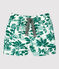 Ecoverantwoorde babyzwembroek wit MARSHMALLOW/groen GAZON