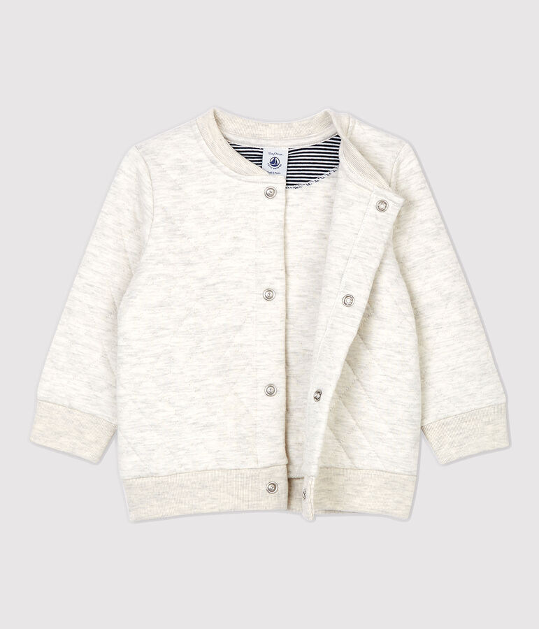 Gewatteerde babycardigan. beige