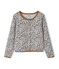 Meisjesvest grijs BELUGA/wit MULTICO