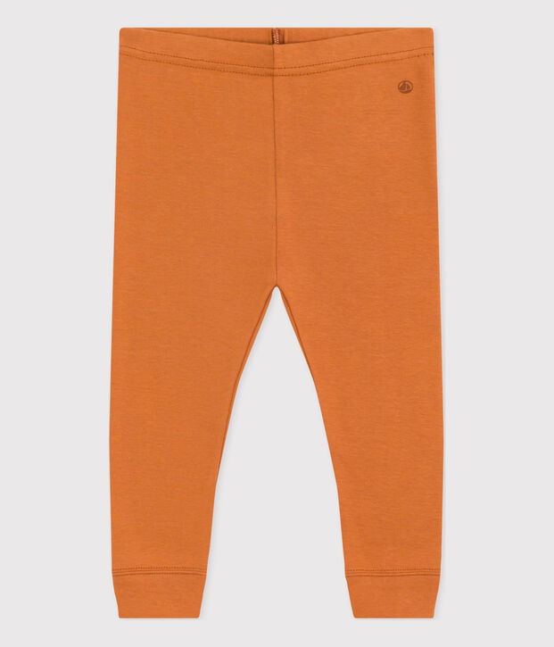 Katoenen legging voor baby's bruin