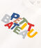 T-shirt met korte mouw van dunne jersey voor baby's wit MARSHMALLOW