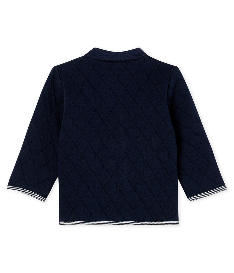 Cardigan babyjongen van gewatteerde tubic blauw SMOKING CN