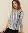 Glinsterende Dames marinière wit MARSHMALLOW/ SMOKING ARGENT BRILLANT