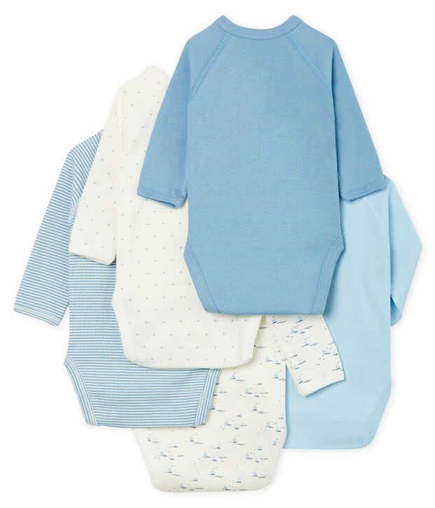 Set van 5 rompertjes pasgeborenen lange mouwen baby multicouleur