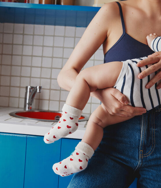 Set van 2 paar gebreide babysokken  variante 1