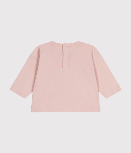 Katoenen T-shirt met lange mouw voor baby's roze SALINE