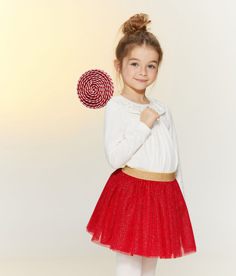 Blouse enfant fille blanc
