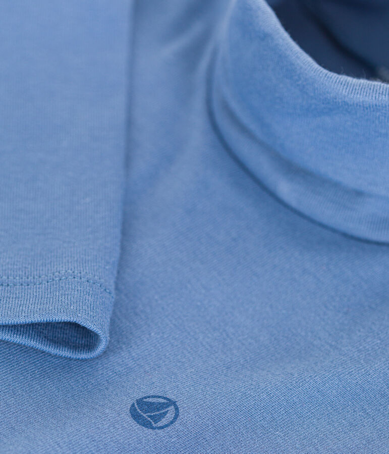 Sous-pull en coton enfant fille / gar&ccedil;on bleu BEACH