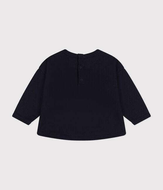 Fleece sweatshirt voor baby's blauw SMOKING