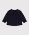 Fleece sweatshirt voor baby's blauw SMOKING
