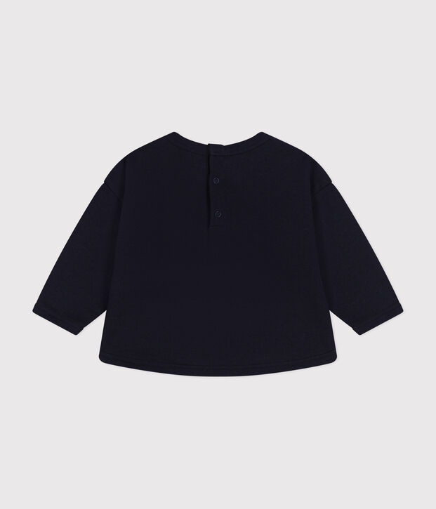 Sweatshirt en molleton b&eacute;b&eacute; bleu marine
