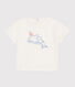 T-shirt bébé en coton à manches courtes uni