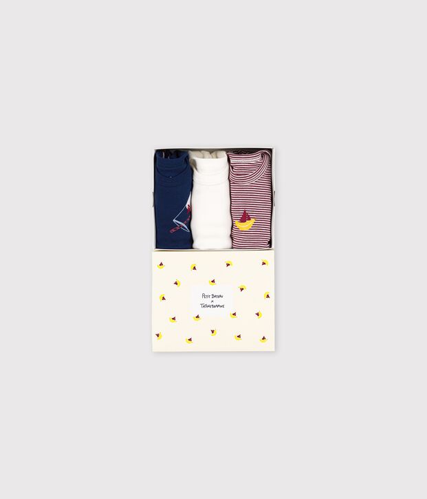 Set van drie biokatoenen body's voor baby's Tajinebanane x Petit Bateau multicouleur