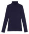 Sous pull femme en coton léger bleu Soir