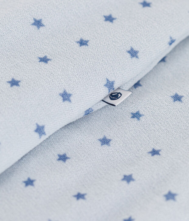 Fluwelen bodypyjama met sterretjes voor baby's blauw/blauw