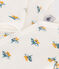 Babypyjama van molton met bloemetjes wit MARSHMALLOW/wit MULTICO