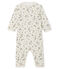 Dors bien sans pieds bébé fille en côte blanc MARSHMALLOW/ MULTICO CN