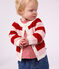 Cardigan b&eacute;b&eacute; en coton &agrave; rayures rose/rose