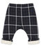 Broek met ruitjes en sherpavoering babyjongen zwart CITY/wit MULTICO