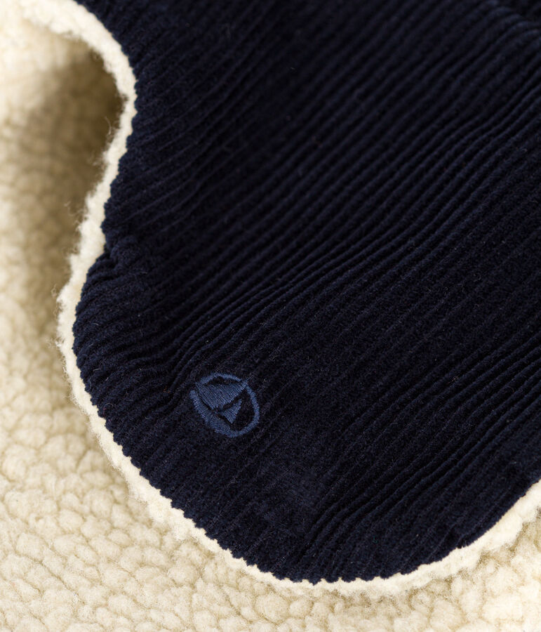 Chapka van velours en sherpa voor kinderen blauw