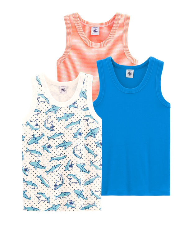 Drie jongenshemdjes multicouleur