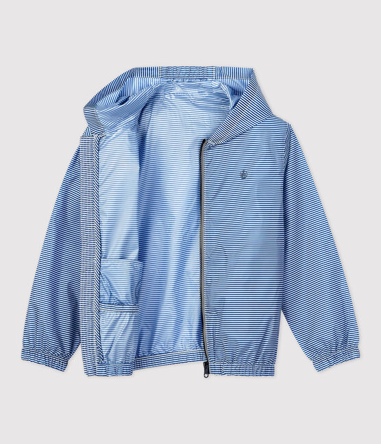 Windstopper van gerecycleerd polyester voor jongens blauw SURF/wit MARSHMALLOW